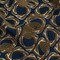 1 Yard Beige Navy Flocked Paisley Twisted Squares Printed Viscose Woven Fabric Width 57 Inches